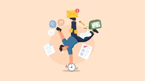 a man is doing a handstand on a soccer ball