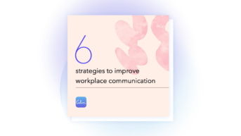 a round object with a sign that says six stages to improve workplace communication