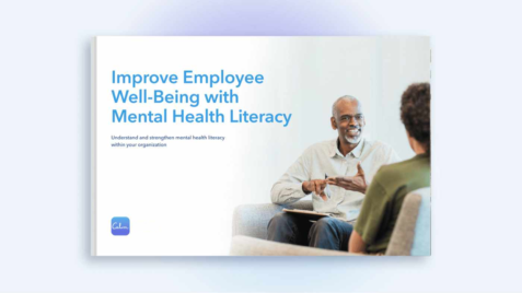 a book with a man talking to another man