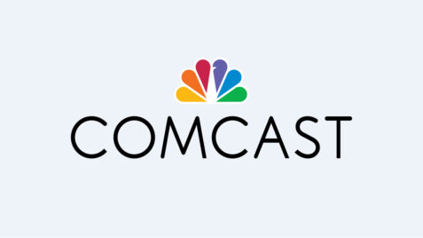 the comcast logo on a white background