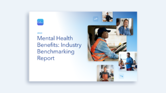 a brochure for mental health benefits industry benchmarking report
