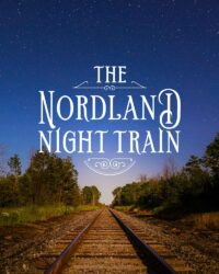 a train track with the words, the nordic night train