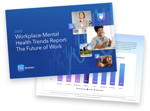 the workplace mental health trend report is shown