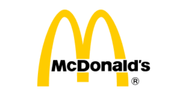 a mcdonald's logo on a black background