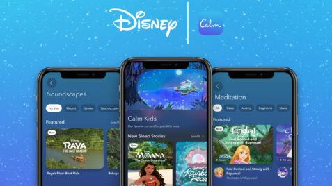 three iphones with disney movies on them