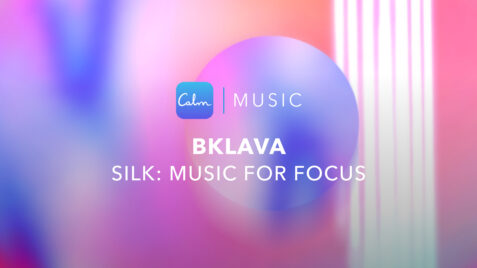 blurry background with text that reads blkava silk music for focus