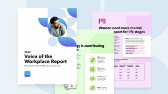 a brochure with the words voice of the workplace report