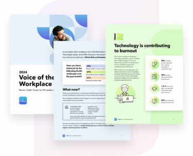 a brochure with an image of a man on it