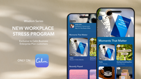a cell phone with a new work place on the screen