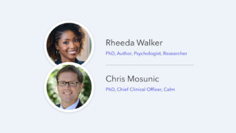 two headshots of two people in front of a white background