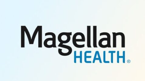 the magelan health logo is shown on a white background