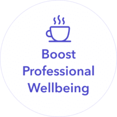 a white circle with the words,'best professional well being '