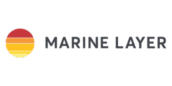 the marine layer logo on a green background