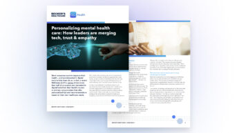 a brochure with a hand holding a light bulb