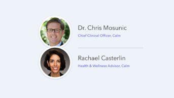 two headshots of two people on a white background