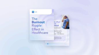 a brochure with a picture of a woman on it